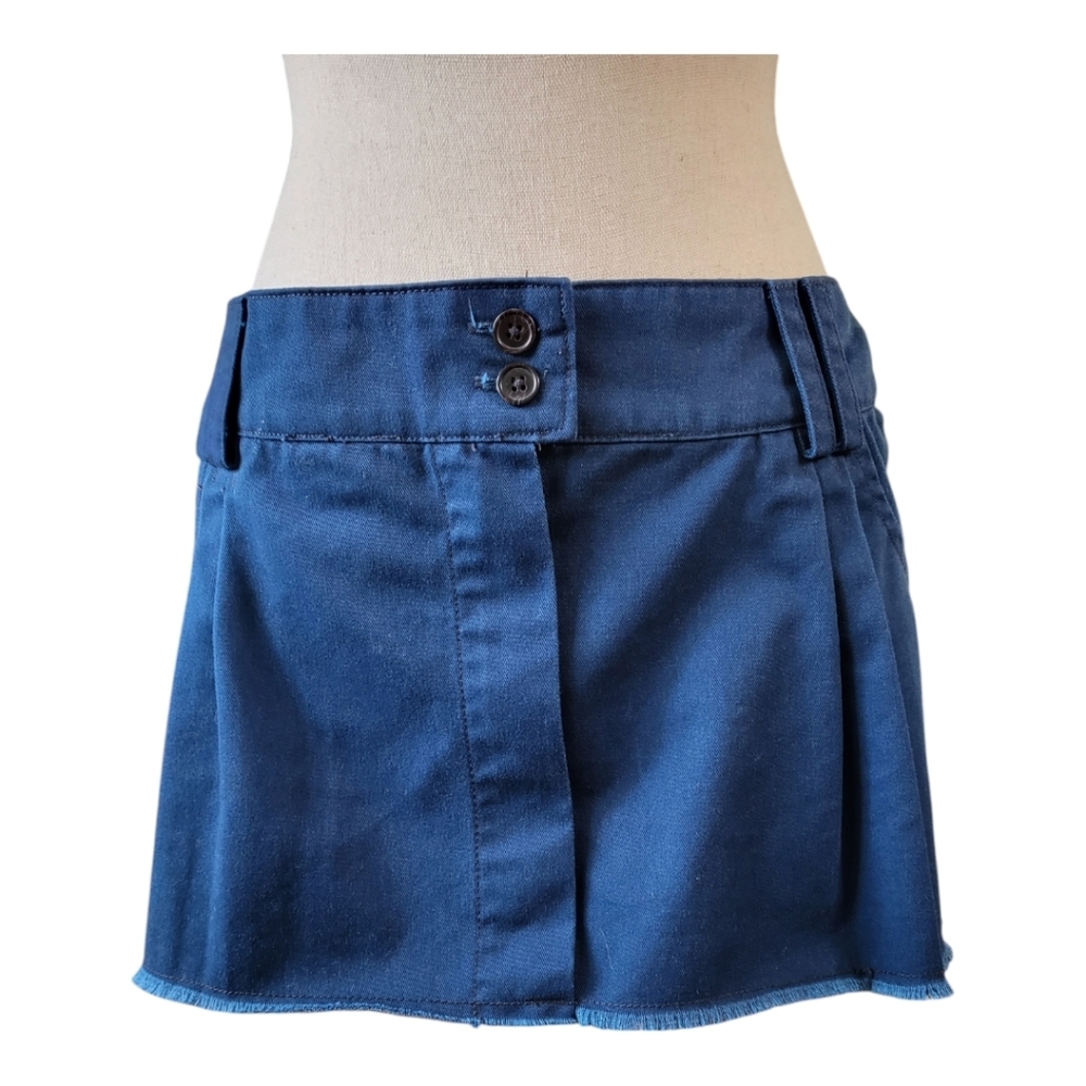 💕BDG Urban Outfitters‎ micro mini dickies style skirt Womens Size L Blue